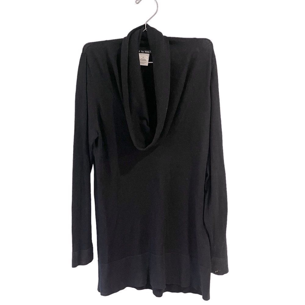 View By Walter Black Long Sleeve Silk, Cashmere & Cotton Tunic Sweater Sz Medium